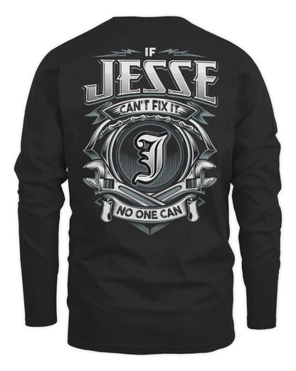 JESSE AP81-K4-626 - Personalized Ahmed Quote Apparel “If Ahmed Can't Fix It, No One Can” - Men's Long Sleeved T-Shirt - Black