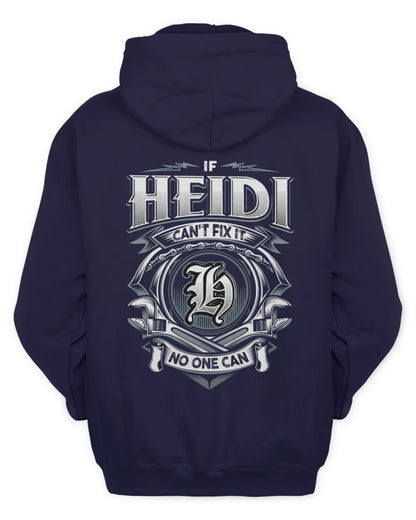 HEIDI AP81-K4-626 - Personalized Ahmed Quote Apparel “If Ahmed Can't Fix It, No One Can” - Unisex Hoodie - Navy