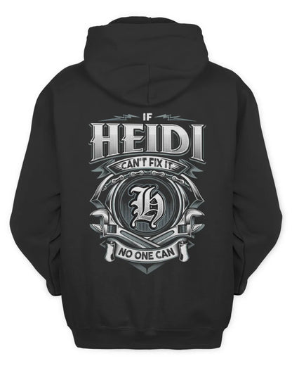HEIDI AP81-K4-626 - Personalized Ahmed Quote Apparel “If Ahmed Can't Fix It, No One Can” - Unisex Hoodie - Black