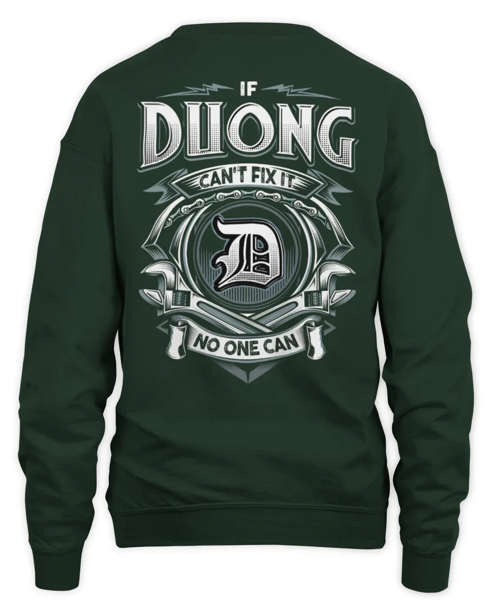 DUONG AP81-K4-626 - Personalized Ahmed Quote Apparel “If Ahmed Can't Fix It, No One Can” - Unisex Sweatshirt - Forest Green