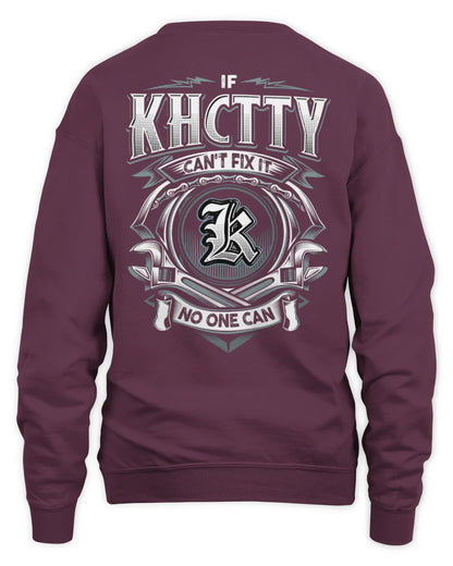 KHCTTY AP81-K4-626 - Personalized Ahmed Quote Apparel “If Ahmed Can't Fix It, No One Can” - Unisex Sweatshirt - Maroon