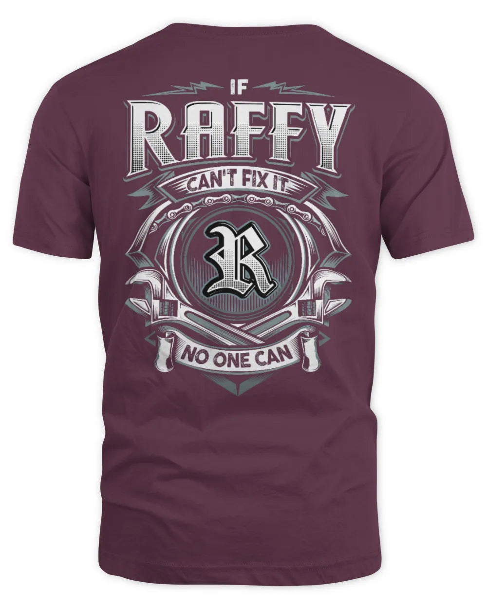 RAFFY AP81-K4-626 - Personalized Ahmed Quote Apparel “If Ahmed Can't Fix It, No One Can” - Unisex Standard T-Shirt - Maroon