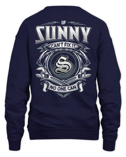 SUNNY AP81-K4-626 - Personalized Ahmed Quote Apparel “If Ahmed Can't Fix It, No One Can” - Unisex Sweatshirt - Navy