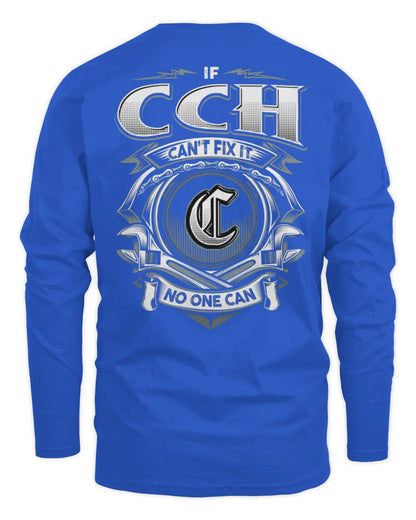 CCH AP81-K4-626 - Personalized Ahmed Quote Apparel “If Ahmed Can't Fix It, No One Can” - Men's Long Sleeved T-Shirt - Royal
