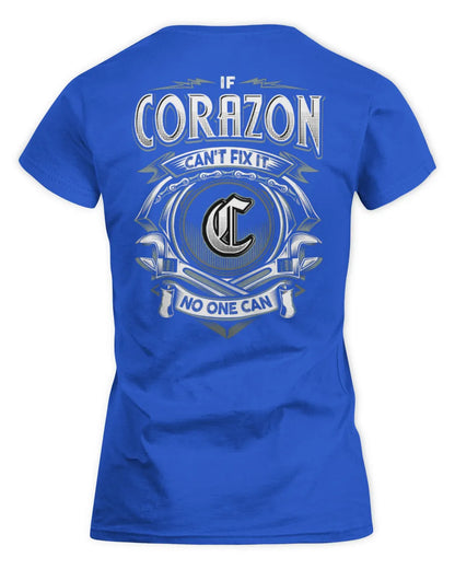CORAZON AP81-K4-626 - Personalized Ahmed Quote Apparel “If Ahmed Can't Fix It, No One Can” - Women's Standard T-Shirt - Royal