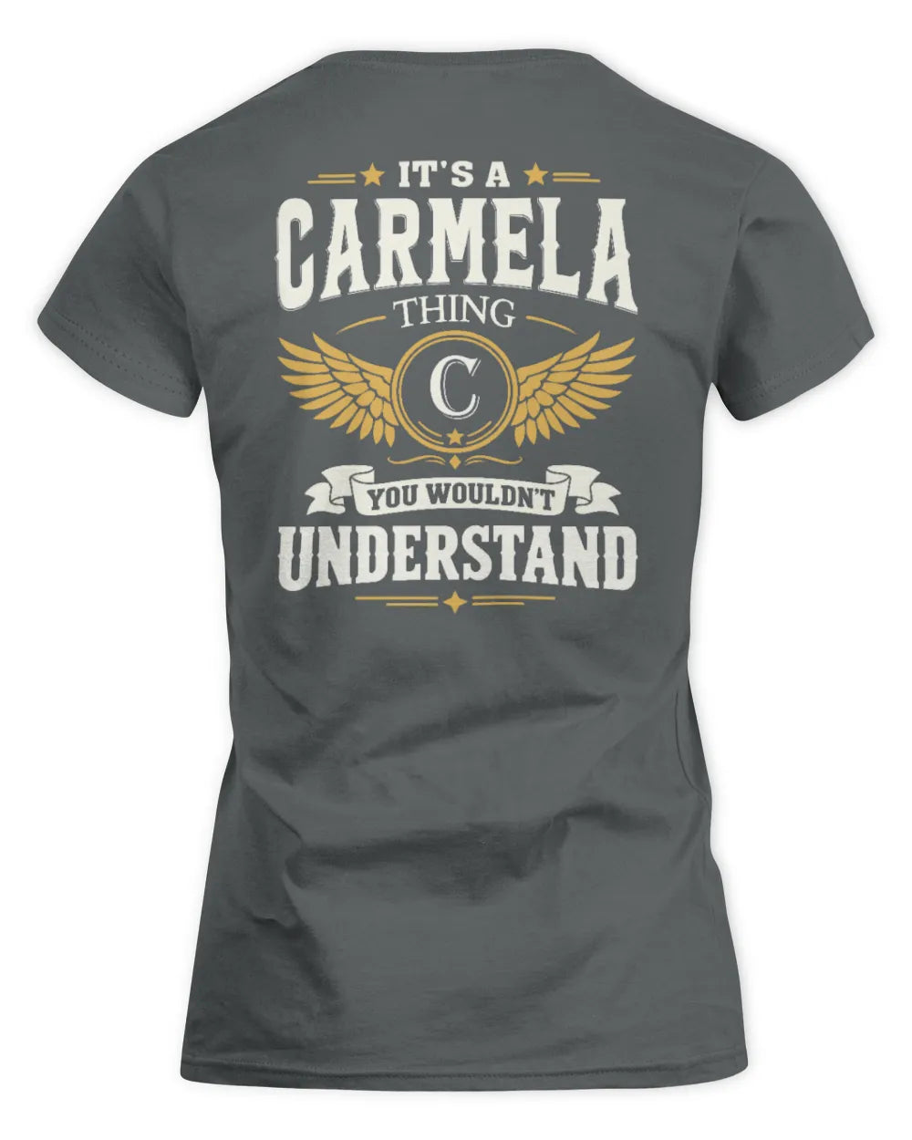 CARMELA KT06-M008 It’s a [NAME] Thing – You Wouldn’t Understand | Personalized Vintage T-Shirt - Women's Standard T-Shirt - Charcoal