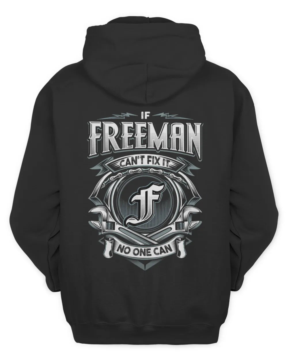 FREEMAN AP81-K4-626 - Personalized Ahmed Quote Apparel “If Ahmed Can't Fix It, No One Can” - Unisex Hoodie - Black