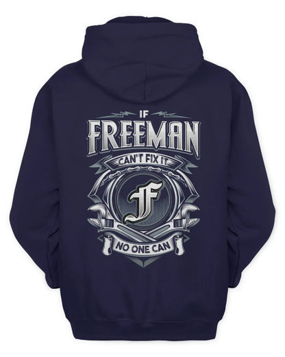 FREEMAN AP81-K4-626 - Personalized Ahmed Quote Apparel “If Ahmed Can't Fix It, No One Can” - Unisex Hoodie - Navy
