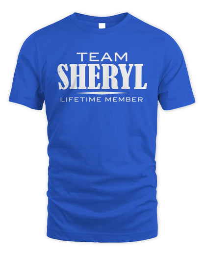 SHERYL BL62-K4-128 - Personalized “Team NAME Lifetime Member” - Unisex Standard T-Shirt - Royal