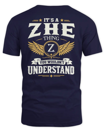 ZHE KT06-M008 It’s a [NAME] Thing – You Wouldn’t Understand | Personalized Vintage T-Shirt - Unisex Standard T-Shirt - Navy