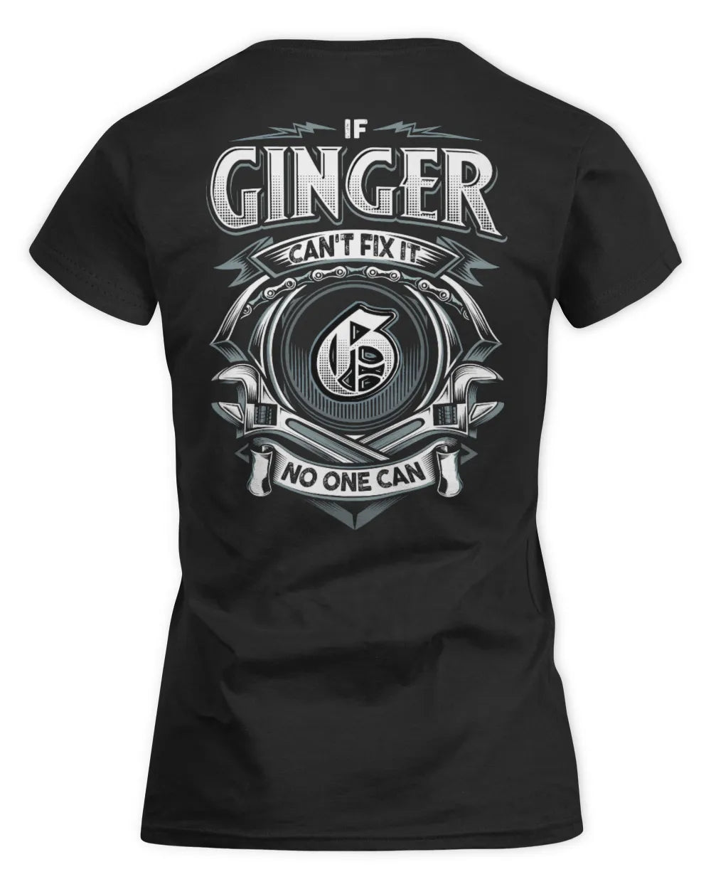 GINGER AP81-K4-626 - Personalized Ahmed Quote Apparel “If Ahmed Can't Fix It, No One Can” - Women's Standard T-Shirt - Black