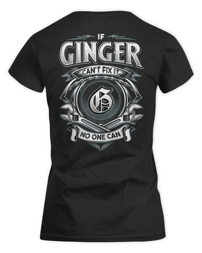 GINGER AP81-K4-626 - Personalized Ahmed Quote Apparel “If Ahmed Can't Fix It, No One Can” - Women's Standard T-Shirt - Black