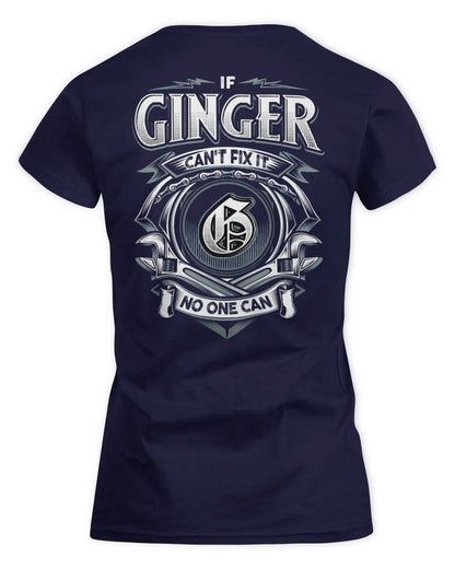 GINGER AP81-K4-626 - Personalized Ahmed Quote Apparel “If Ahmed Can't Fix It, No One Can” - Women's Standard T-Shirt - Navy