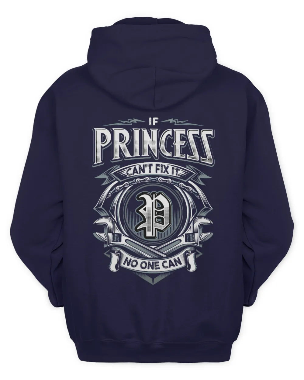 PRINCESS AP81-K4-626 - Personalized Ahmed Quote Apparel “If Ahmed Can't Fix It, No One Can” - Unisex Hoodie - Navy