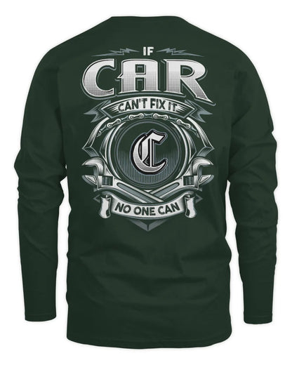 CAR AP81-K4-626 - Personalized Ahmed Quote Apparel “If Ahmed Can't Fix It, No One Can” - Men's Long Sleeved T-Shirt - Forest Green