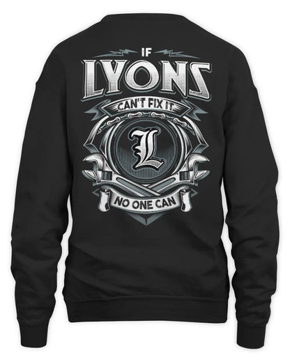LYONS AP81-K4-626 - Personalized Ahmed Quote Apparel “If Ahmed Can't Fix It, No One Can” - Unisex Sweatshirt - Black