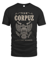 CORPUZ TP06-K82 – Personalized Classic Style Apparel “Team NAME Lifetime Member” - Unisex Standard T-Shirt - Black