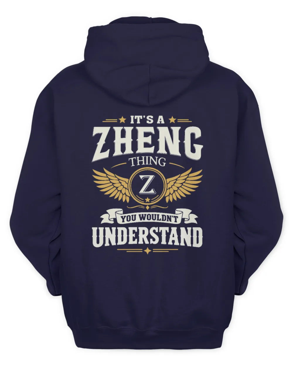 ZHENG KT06-M008 It’s a [NAME] Thing – You Wouldn’t Understand | Personalized Vintage T-Shirt - Unisex Hoodie - Navy
