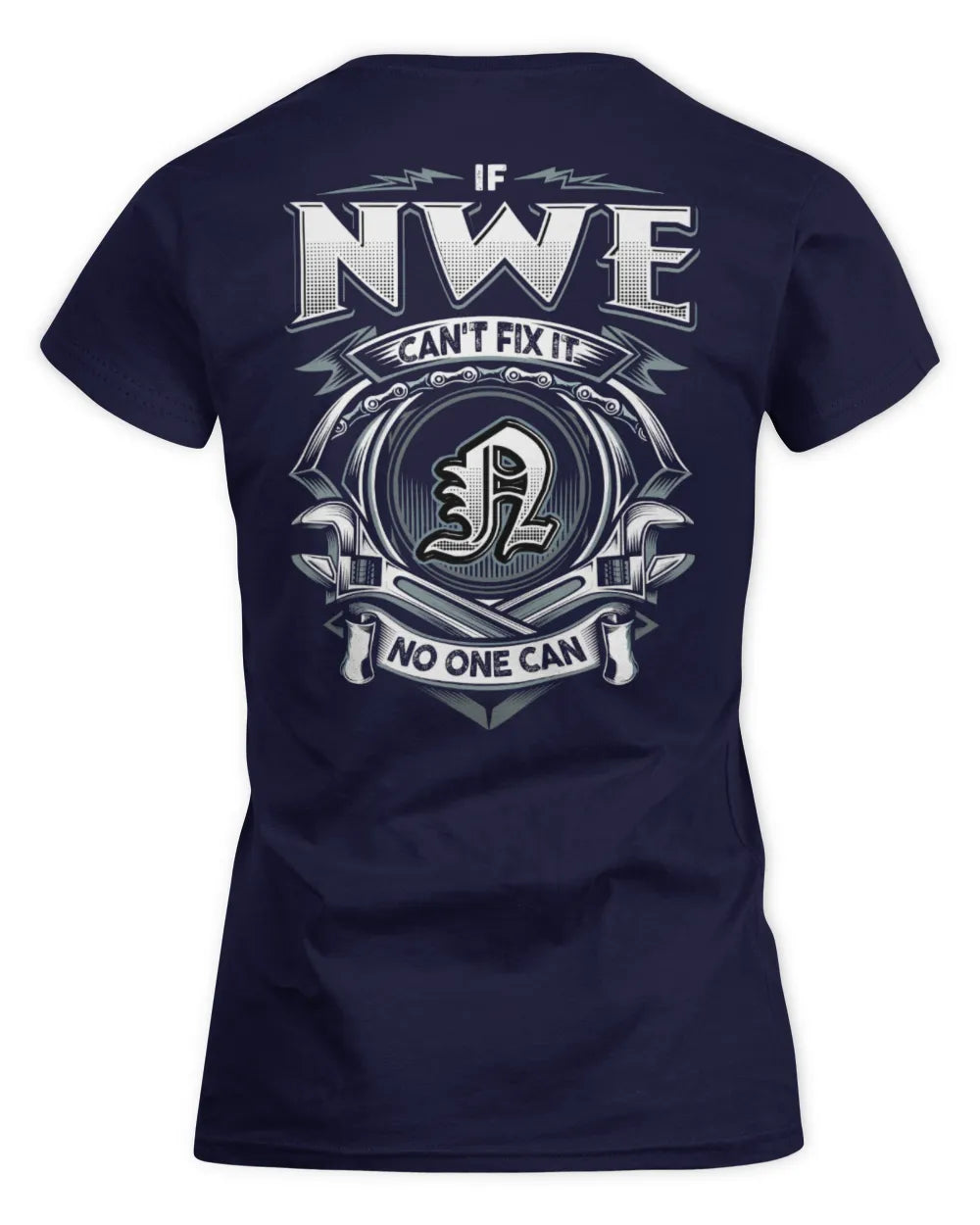 NWE AP81-K4-626 - Personalized Ahmed Quote Apparel “If Ahmed Can't Fix It, No One Can” - Women's Standard T-Shirt - Navy