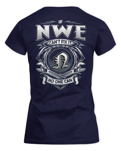 NWE AP81-K4-626 - Personalized Ahmed Quote Apparel “If Ahmed Can't Fix It, No One Can” - Women's Standard T-Shirt - Navy