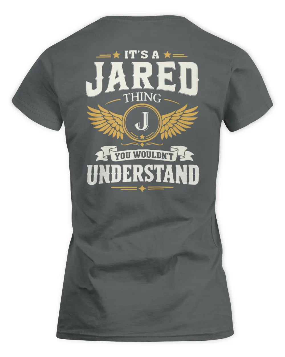 JARED KT06-M008 It’s a [NAME] Thing – You Wouldn’t Understand | Personalized Vintage T-Shirt - Women's Standard T-Shirt - Charcoal