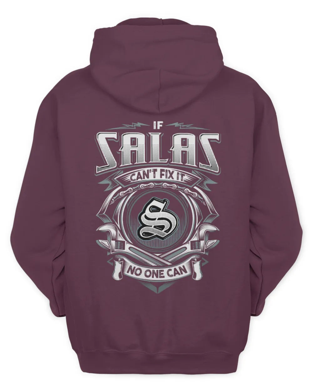 SALAS AP81-K4-626 - Personalized Ahmed Quote Apparel “If Ahmed Can't Fix It, No One Can” - Unisex Hoodie - Maroon