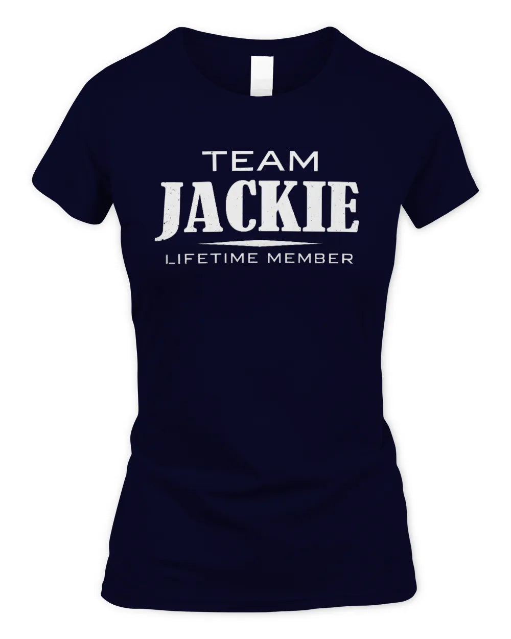 JACKIE BL62-K4-128 - Personalized “Team NAME Lifetime Member” - Women's Standard T-Shirt - Navy
