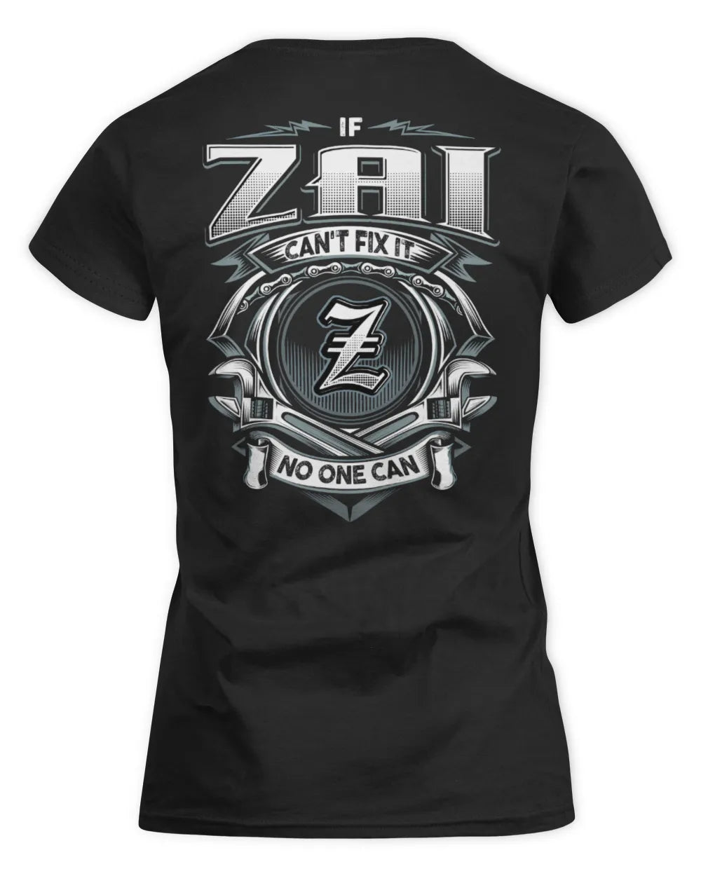 ZAI AP81-K4-626 - Personalized Ahmed Quote Apparel “If Ahmed Can't Fix It, No One Can” - Women's Standard T-Shirt - Black