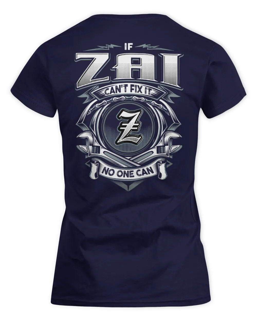 ZAI AP81-K4-626 - Personalized Ahmed Quote Apparel “If Ahmed Can't Fix It, No One Can” - Women's Standard T-Shirt - Navy