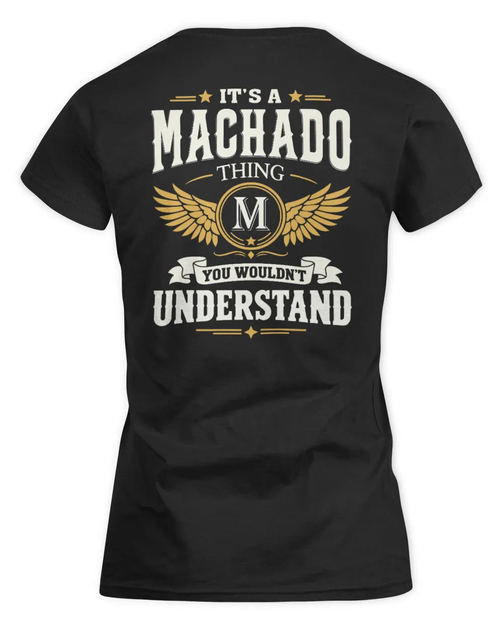 MACHADO KT06-M008 It’s a [NAME] Thing – You Wouldn’t Understand | Personalized Vintage T-Shirt - Women's Standard T-Shirt - Black