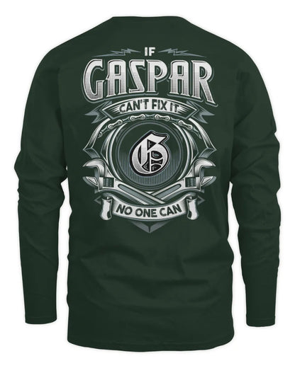 GASPAR AP81-K4-626 - Personalized Ahmed Quote Apparel “If Ahmed Can't Fix It, No One Can” - Men's Long Sleeved T-Shirt - Forest Green