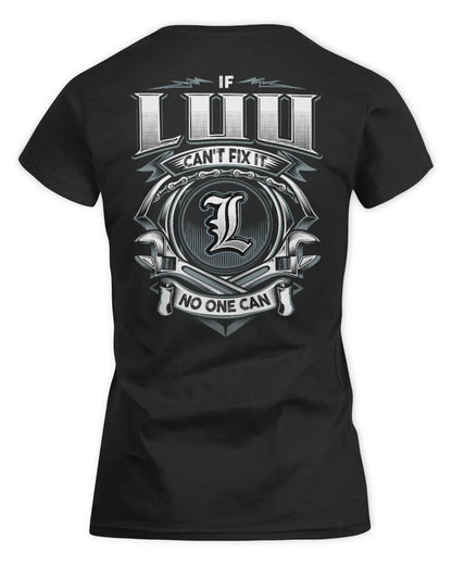 LUU AP81-K4-626 - Personalized Ahmed Quote Apparel “If Ahmed Can't Fix It, No One Can” - Women's Standard T-Shirt - Black