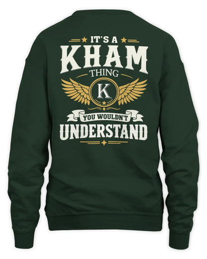 KHAM KT06-M008 It’s a [NAME] Thing – You Wouldn’t Understand | Personalized Vintage T-Shirt - Unisex Sweatshirt - Forest Green