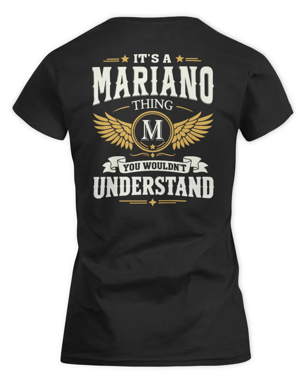 MARIANO KT06-M008 It’s a [NAME] Thing – You Wouldn’t Understand | Personalized Vintage T-Shirt - Women's Standard T-Shirt - Black