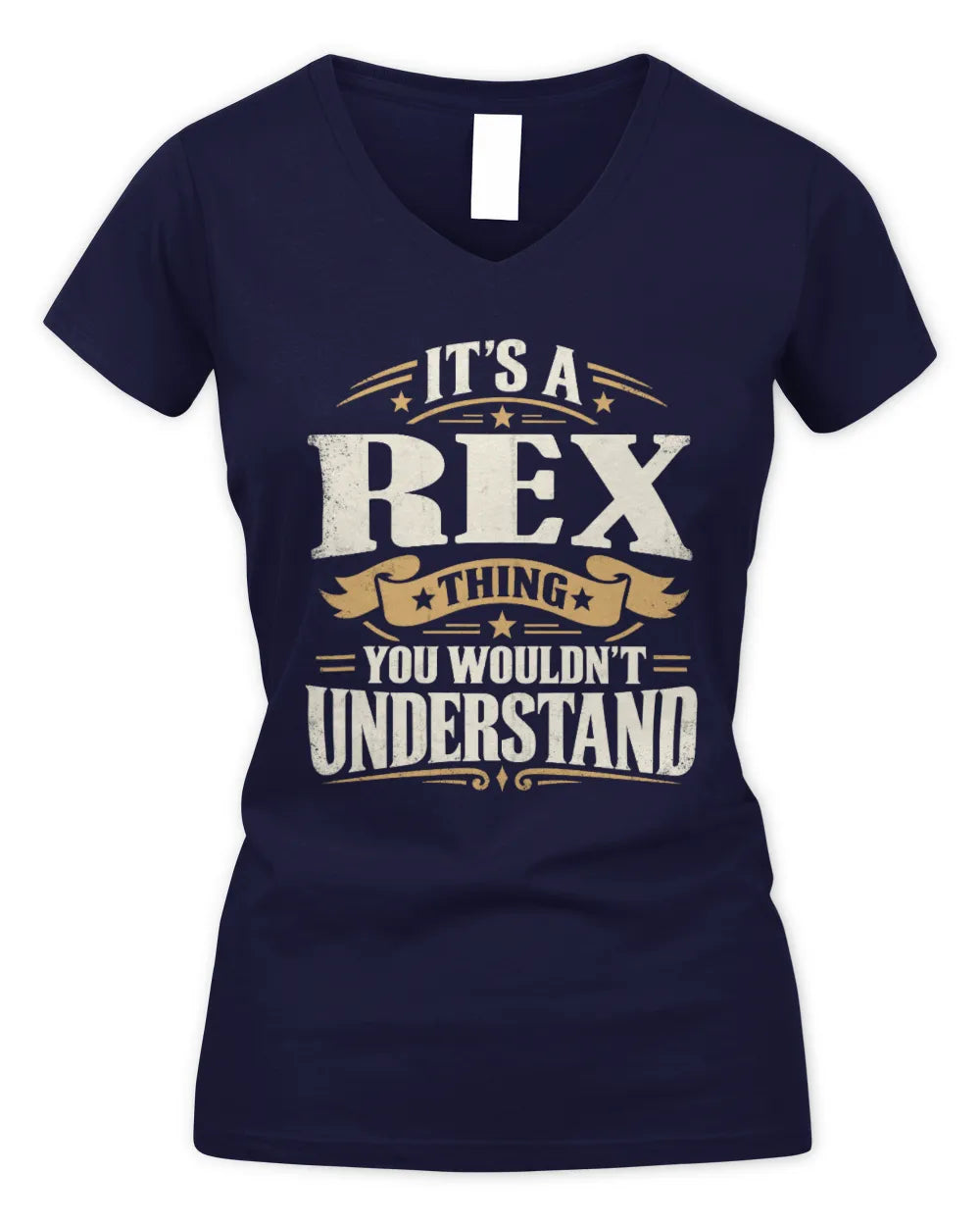 REX P08 TH51 - Personalized “It’s a/an [NAME] Thing – You Wouldn’t Understand” Shirt - Women's V-Neck T-Shirt - Navy
