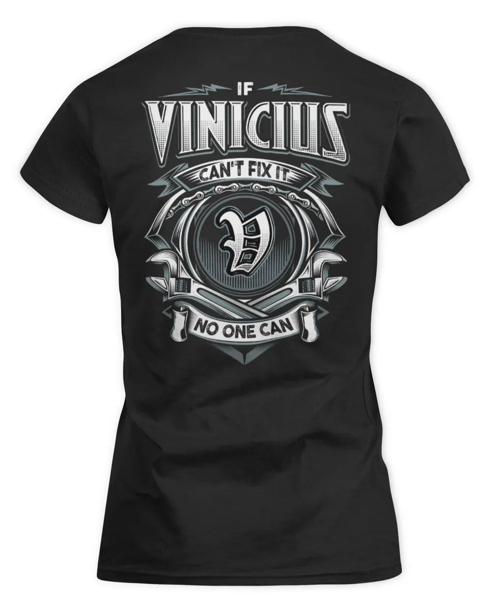 VINICIUS AP81-K4-626 - Personalized Ahmed Quote Apparel “If Ahmed Can't Fix It, No One Can” - Women's Standard T-Shirt - Black