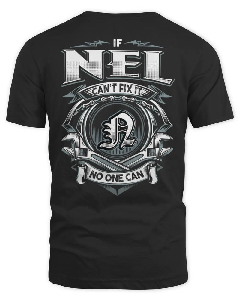 NEL AP81-K4-626 - Personalized Ahmed Quote Apparel “If Ahmed Can't Fix It, No One Can” - Unisex Standard T-Shirt - Black