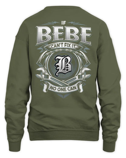 BEBE AP81-K4-626 - Personalized Ahmed Quote Apparel “If Ahmed Can't Fix It, No One Can” - Unisex Sweatshirt - Military Green