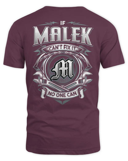 MALEK AP81-K4-626 - Personalized Ahmed Quote Apparel “If Ahmed Can't Fix It, No One Can” - Unisex Standard T-Shirt - Maroon