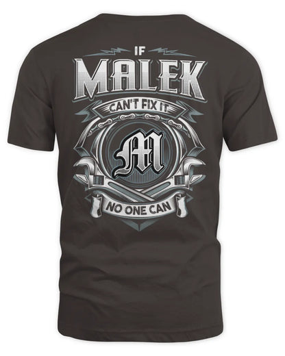 MALEK AP81-K4-626 - Personalized Ahmed Quote Apparel “If Ahmed Can't Fix It, No One Can” - Unisex Standard T-Shirt - Dark Chocolate