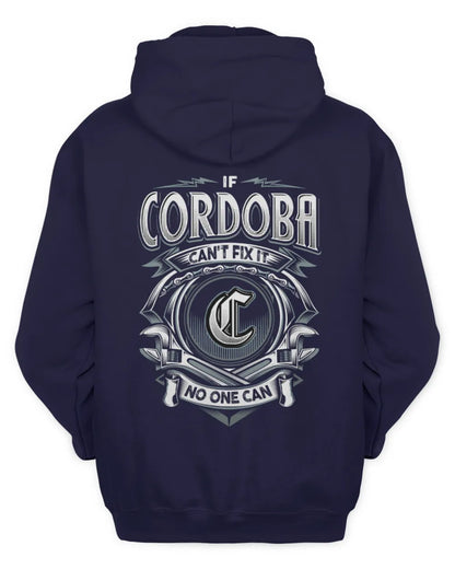 CORDOBA AP81-K4-626 - Personalized Ahmed Quote Apparel “If Ahmed Can't Fix It, No One Can” - Unisex Hoodie - Navy