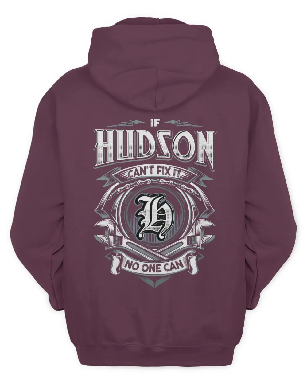 HUDSON AP81-K4-626 - Personalized Ahmed Quote Apparel “If Ahmed Can't Fix It, No One Can” - Unisex Hoodie - Maroon