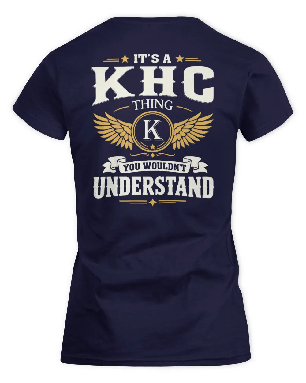 KHC KT06-M008 It’s a [NAME] Thing – You Wouldn’t Understand | Personalized Vintage T-Shirt - Women's Standard T-Shirt - Navy