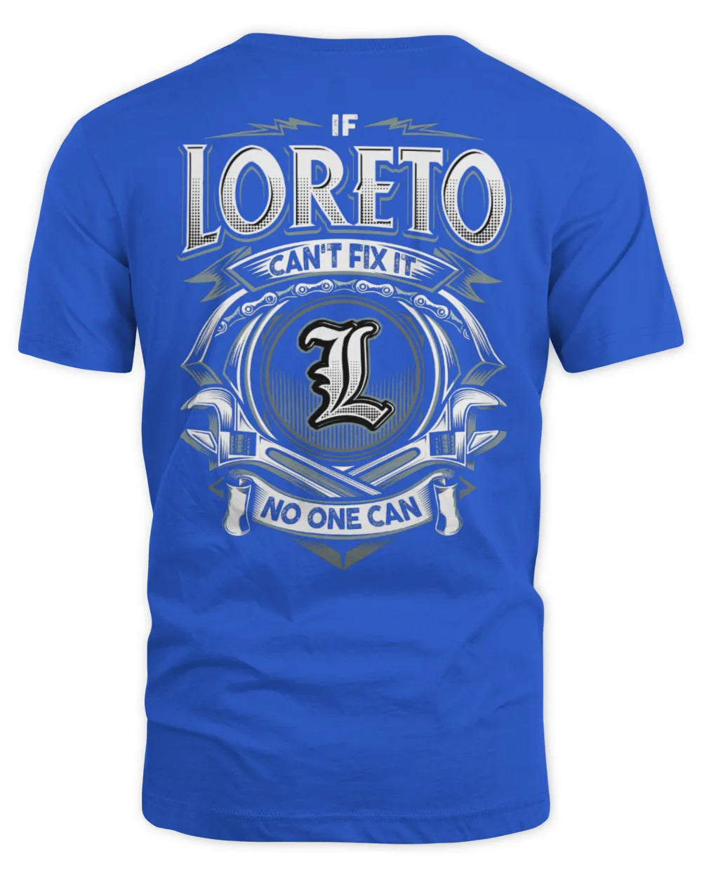 LORETO AP81-K4-626 - Personalized Ahmed Quote Apparel “If Ahmed Can't Fix It, No One Can” - Unisex Standard T-Shirt - Royal