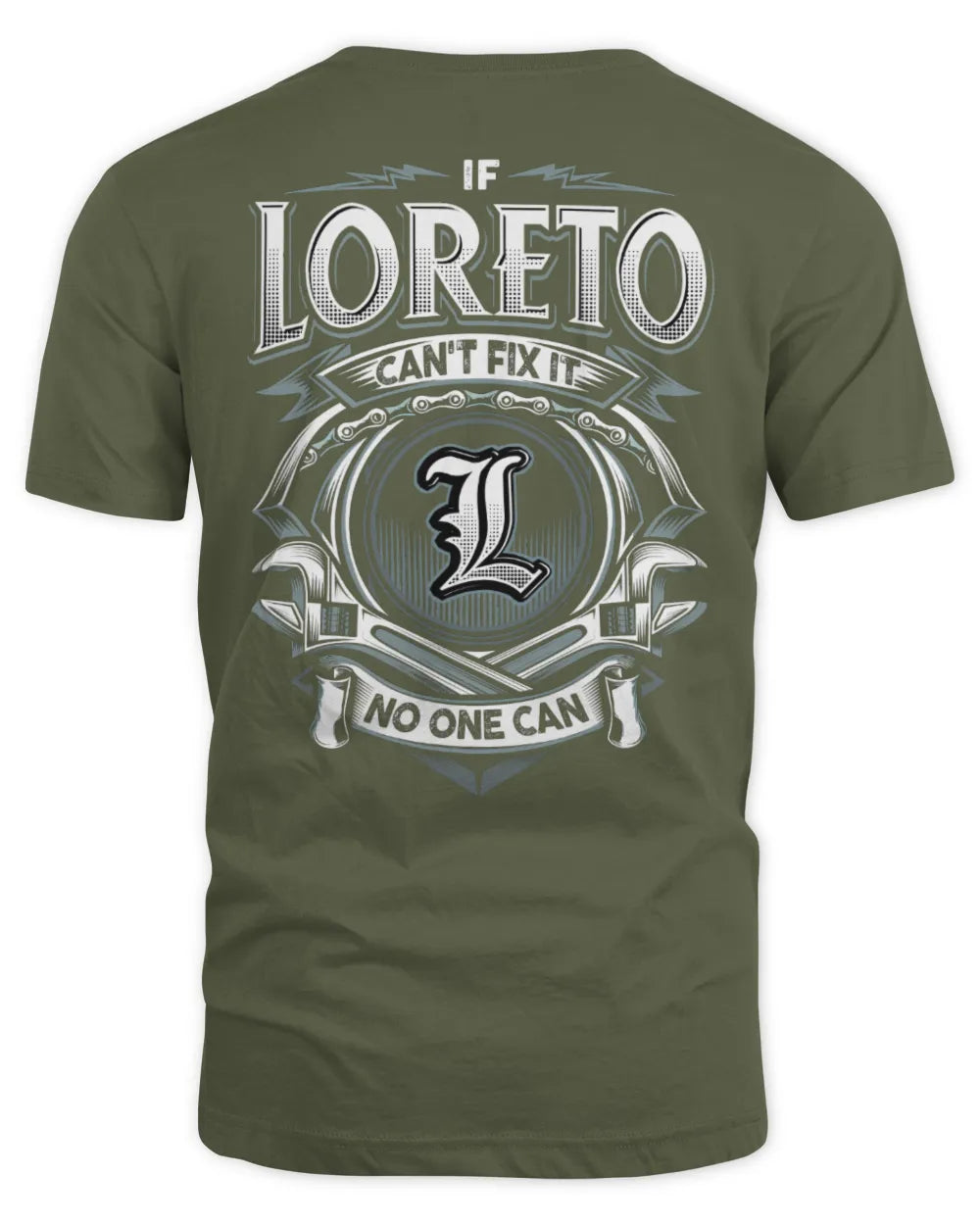 LORETO AP81-K4-626 - Personalized Ahmed Quote Apparel “If Ahmed Can't Fix It, No One Can” - Unisex Standard T-Shirt - Military Green