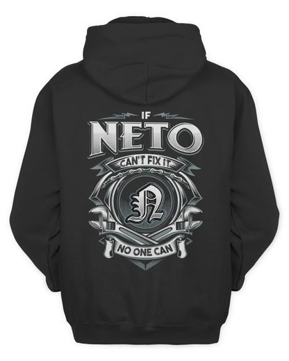 NETO AP81-K4-626 - Personalized Ahmed Quote Apparel “If Ahmed Can't Fix It, No One Can” - Unisex Hoodie - Black