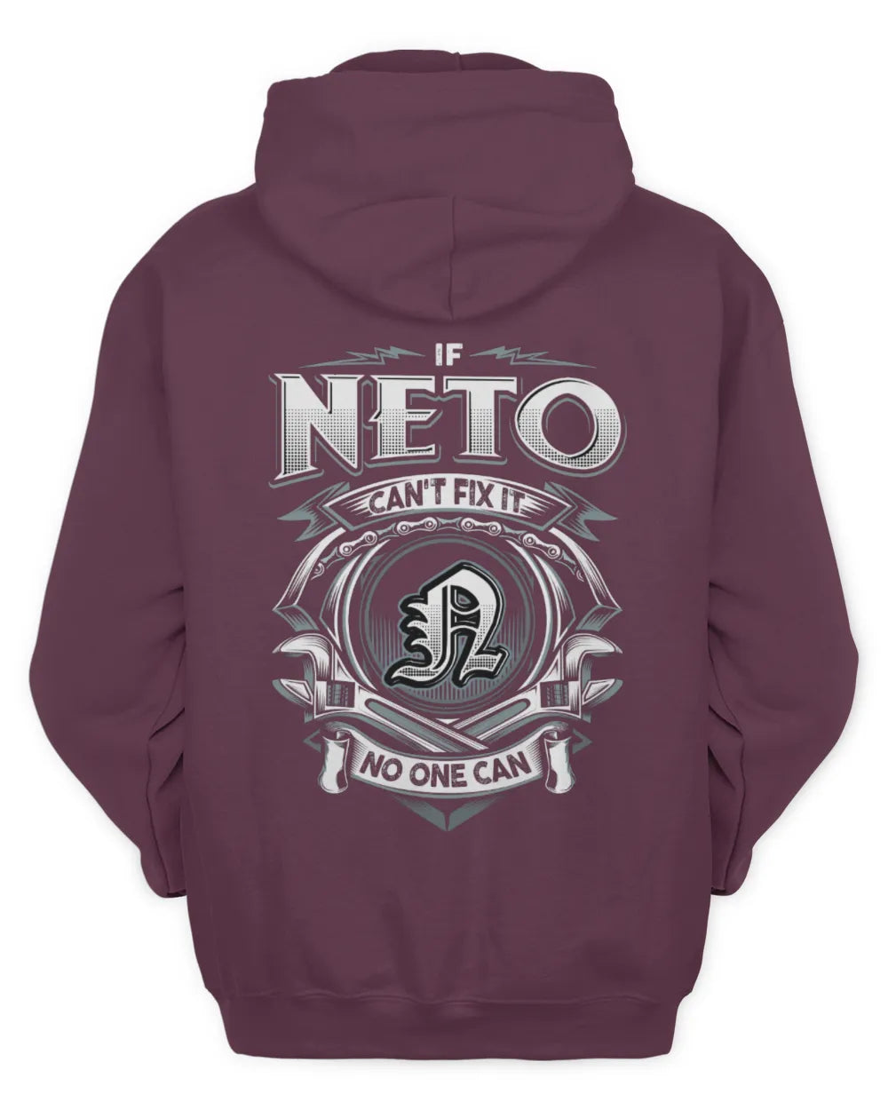 NETO AP81-K4-626 - Personalized Ahmed Quote Apparel “If Ahmed Can't Fix It, No One Can” - Unisex Hoodie - Maroon