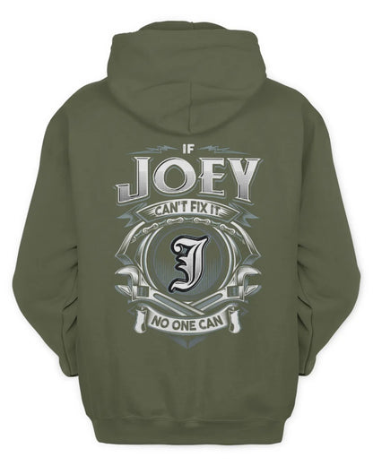 JOEY AP81-K4-626 - Personalized Ahmed Quote Apparel “If Ahmed Can't Fix It, No One Can” - Unisex Hoodie - Military Green