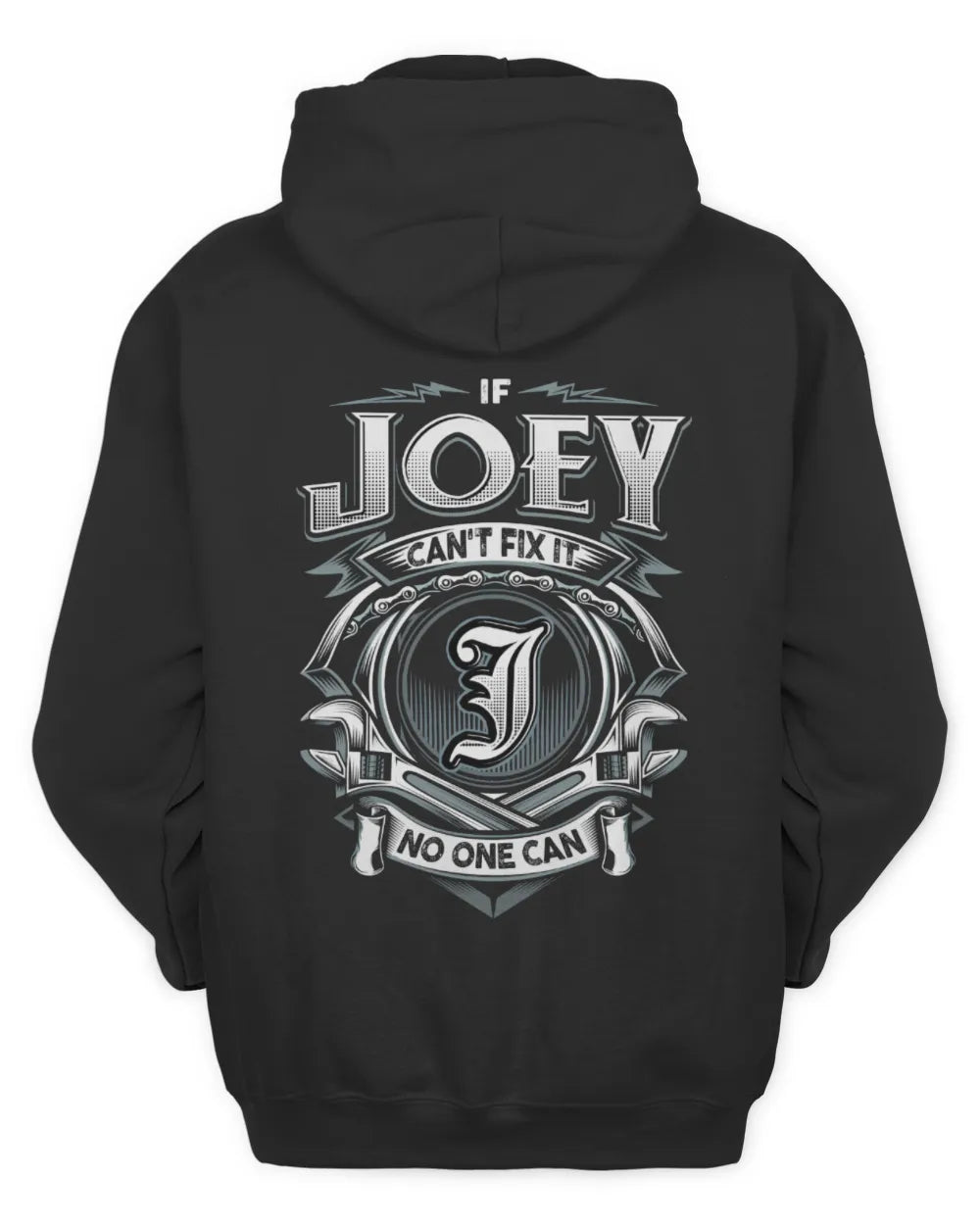 JOEY AP81-K4-626 - Personalized Ahmed Quote Apparel “If Ahmed Can't Fix It, No One Can” - Unisex Hoodie - Black