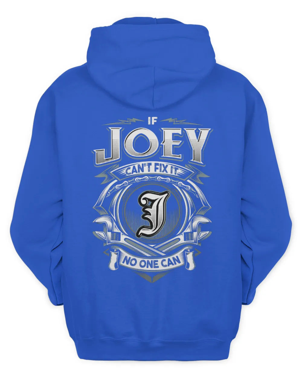 JOEY AP81-K4-626 - Personalized Ahmed Quote Apparel “If Ahmed Can't Fix It, No One Can” - Unisex Hoodie - Royal